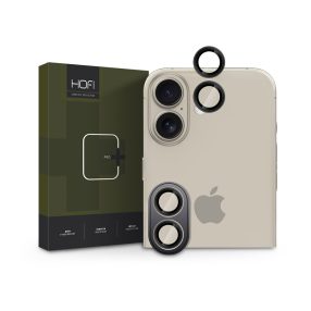   HOFI Camring Pro+ hátsó kameralencse védőüveg - Apple iPhone 16/16 Plus - fekete
