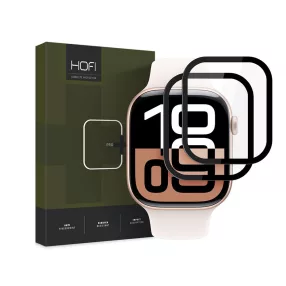   HOFI Hybrid Pro+ Glass - Apple Watch Series 10/11 (42 mm) üvegfólia - 2 db/cs - fekete
