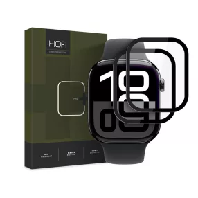  HOFI Hybrid Pro+ Glass - Apple Watch Series 10/11 (46 mm) üvegfólia - 2 db/cs - fekete