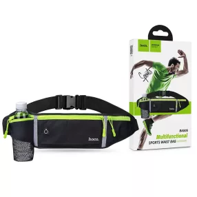   HOCO Bag05 Multifunctional Sports Waist Bag övtáska sporthoz, túrához - fekete/zöld