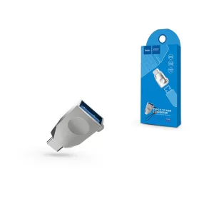 USB - USB Type-C OTG adapter - HOCO UA9 - USB 3.0 - ezüst