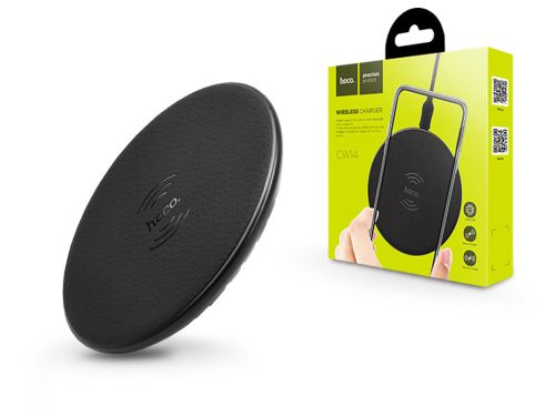 HOCO Qi univerzális vezeték nélküli töltő állomás - 5V/2A - HOCO CW14 Wireless Charger - fekete 