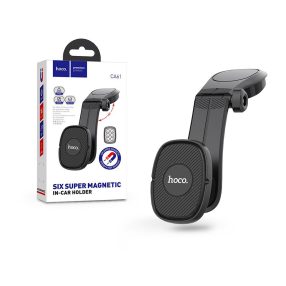   HOCO műszerfalra helyezhető mágneses autós tartó - HOCO CA61 Six Super Magnetic Holder - fekete