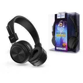   HOCO Wireless Bluetooth sztereó fejhallgató beépített mikrofonnal - HOCO W25 Promise Deep Bass Wireless - fekete