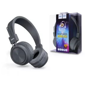   HOCO Wireless Bluetooth sztereó fejhallgató beépített mikrofonnal - HOCO W25 Promise Deep Bass Wireless - szürke