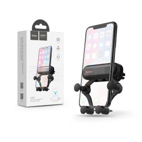   HOCO szellőzőrácsba illeszthető autós tartó - HOCO CA51 Air Outlet Gravity      In-Car Holder - fekete