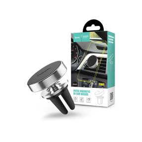   HOCO szellőzőrácsba illeszthető mágneses autós tartó - HOCO CA47 Metal Magnetic Holder - ezüst