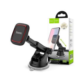   HOCO műszerfalra / szélvédőre helyezhető mágneses autós tartó - HOCO CA42 Cool  Journey Super Magnetic Car Holder - fekete