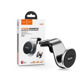   HOCO szellőzőrácsba illeszthető mágneses autós tartó - HOCO CA59 Strong MagneticHolder - ezüst