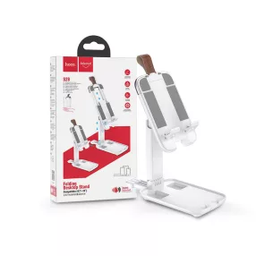   HOCO asztali telefon/tablet tartó 4,7-14'' méretű készülékhez - HOCO S28 FoldingDesktop Stand - fehér