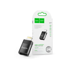   HOCO USB Type-C  - Lightning adapter - HOCO UA17 USB-C To Lightning Adapter - 2A- fekete
