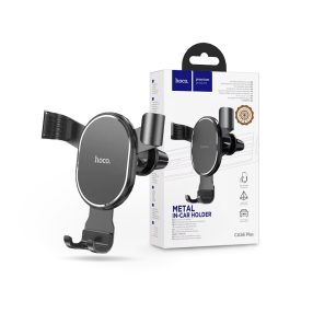   HOCO szellőzőrácsba illeszthető autós tartó 4,5-6,7'' méretű készülékekhez -    HOCO CA56 Plus Metal In-Car Holder - fekete