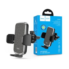   HOCO szellőzőrácsba illeszthető autós tartó 4,5-6,7'' méretű készülékekhez -    HOCO CA94 Air Outlet In-Car Holder - fekete/szürke