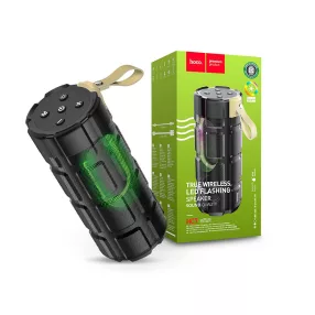   HOCO vezeték nélküli bluetooth hangszóró - HOCO HC7 Pleasant LED Flashing True  Wireless Speaker - fekete