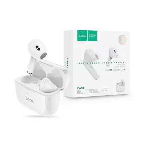   HOCO TWS Bluetooth sztereó headset v5.1 + töltőtok - HOCO EW12 True Wireless    Earphones with Charging Case - fehér