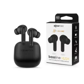   Boompods TWS Bluetooth sztereó headset v5.0 + töltőtok - Boompods Bassline Hush TWS with Charging Case - fekete