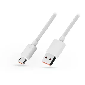   USB - USB Type-C gyári adat- és töltőkábel 100 cm-es vezetékkel - Huawei H2043  SuperCharge Type-C - 6A - fehér (ECO csomagolás)