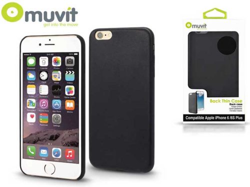 Apple iPhone 6 Plus/6S Plus hátlap - Muvit Back Thin Case - black