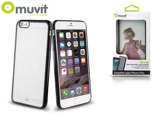 Apple iPhone 6 Plus/6S Plus hátlap - Muvit Bimat - fekete/átlátszó