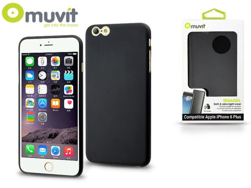 Apple iPhone 6 Plus/6S Plus hátlap - Muvit ThinGel - black