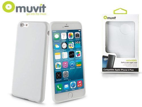 Apple iPhone 6 Plus/6S Plus hátlap - Muvit miniGel - white