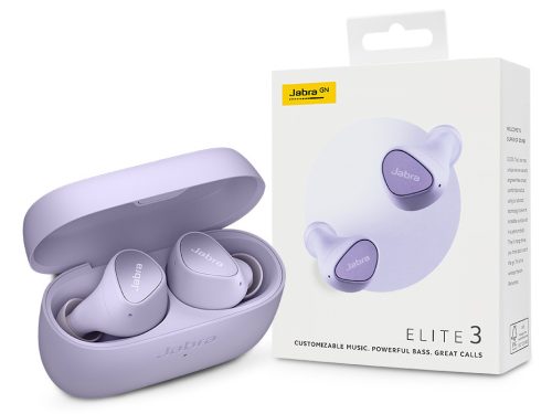 Jabra TWS Bluetooth sztereó headset v5.2 + töltőtok - Jabra Elite 3 True        Wireless Earphones with Charging Case - lila