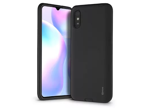 Xiaomi Redmi 9A ütésálló hátlap - Roar Rico Hybrid - fekete