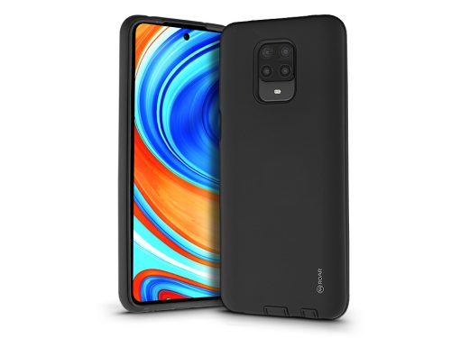 Xiaomi Redmi Note 9 Pro ütésálló hátlap - Roar Rico Hybrid - fekete