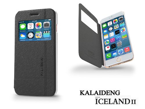 Apple iPhone 6 Plus flipes tok - Kalaideng Iceland 2 Series View Cover - black
