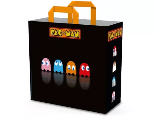 Konix Pac-Man fekete Bevásárló táska