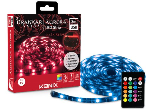 Drakkar Aurora USB-s LED szalag - 3 m