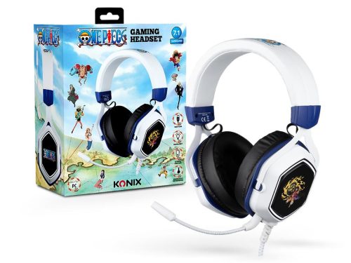 Konix One Piece 7.1 fehér gamer headset
