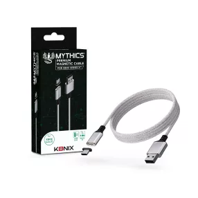   Mythics Xbox Series X/S Type-A to Type-C fehér töltőkábel mágnesfejjel