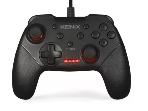 Mythics Nintendo Switch/PC fekete vezetékes kontroller