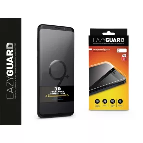   Samsung G965F Galaxy S9 Plus gyémántüveg képernyővédő fólia - Diamond Glass 3D Fullcover - fekete
