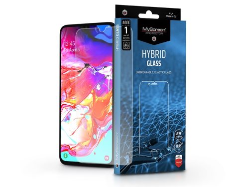 Samsung A705F Galaxy A70 rugalmas üveg képernyővédő fólia - MyScreen Protector Hybrid Glass - transparent