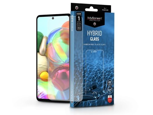 Samsung A715F Galaxy A71 rugalmas üveg képernyővédő fólia - MyScreen Protector Hybrid Glass - transparent