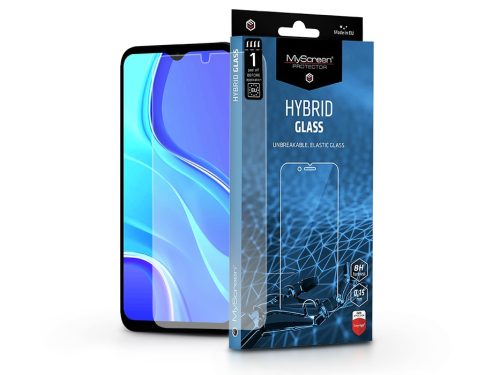 Xiaomi Redmi 9 rugalmas üveg képernyővédő fólia - MyScreen Protector Hybrid Glass - transparent