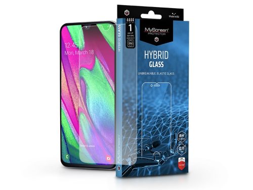 Samsung A405F Galaxy A40 rugalmas üveg képernyővédő fólia - MyScreen Protector Hybrid Glass - transparent
