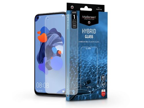 Huawei P40 Lite/P20 Lite (2019) rugalmas üveg képernyővédő fólia - MyScreen Protector Hybrid Glass - transparent