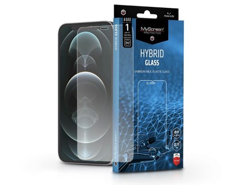 Apple iPhone 12 Pro Max rugalmas üveg képernyővédő fólia - MyScreen Protector   Hybrid Glass - átlátszó