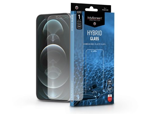 Apple iPhone 12/12 Pro rugalmas üveg képernyővédő fólia - MyScreen Protector Hybrid Glass - transparent