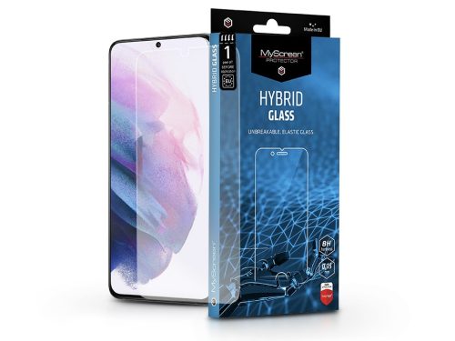 Samsung G996F Galaxy S21+ rugalmas üveg képernyővédő fólia - MyScreen Protector Hybrid Glass - transparent