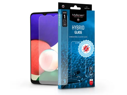 Samsung A226B Galaxy A22 5G rugalmas üveg képernyővédő fólia - MyScreen         Protector Hybrid Glass BacteriaFree - átlátszó