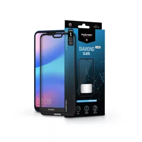   Huawei P20 Lite edzett üveg képernyővédő fólia - MyScreen Protector Diamond     Glass Lite Edge2.5D - fekete