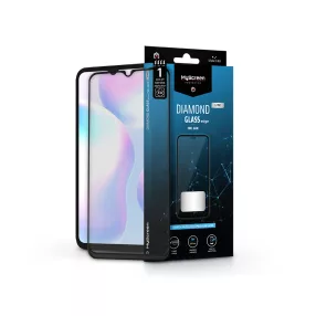   Xiaomi Redmi 9A/9AT/9C edzett üveg képernyővédő fólia - MyScreen Protector      Diamond Glass Lite Edge2.5D Full Glue - fekete