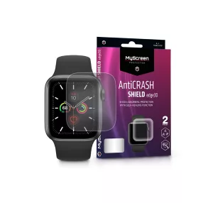   Apple Watch Series 4/5 (44 mm) ütésálló képernyővédő fólia - MyScreen Protector AntiCrash Shield Edge3D - 2 db/csomag - átlátszó