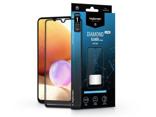 Samsung A315F Galaxy A31/A325F Galaxy A32 LTE edzett üveg képernyővédő fólia -  MyScreen Protector Diamond Glass Lite Edge2.5D Full Glue - fekete