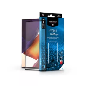   Samsung N985F Galaxy Note 20 Ultra rugalmas üveg képernyővédő fólia ívelt       kijelzőhöz - MyScreen Protector Hybrid Glass Edge3D - fekete