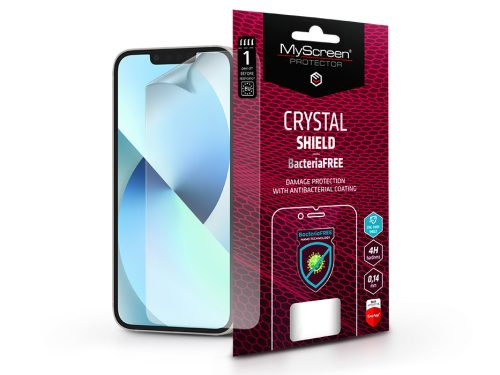 Apple iPhone 13 Mini képernyővédő fólia - MyScreen Protector Crystal Shield     BacteriaFree - 1 db/csomag - átlátszó